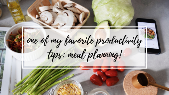 One Of My Favorite Productivity Tips: Meal Prep!